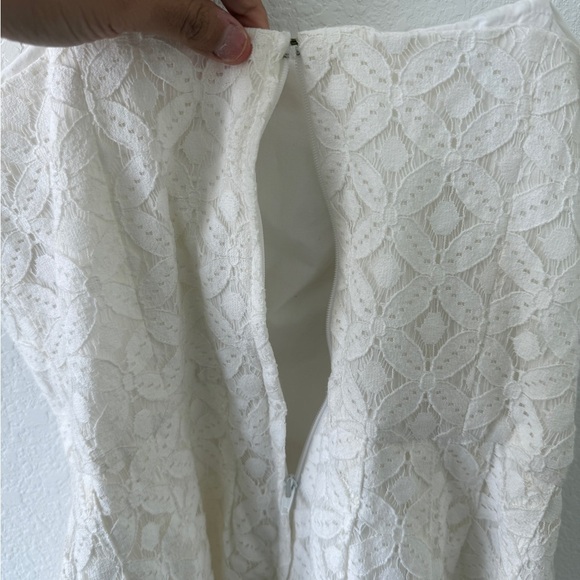 LILLY PULITZER CAITLIN WOMENS DRESS WHITE LACE STRAPLESS SIZE 12 - Picture 4 of 6